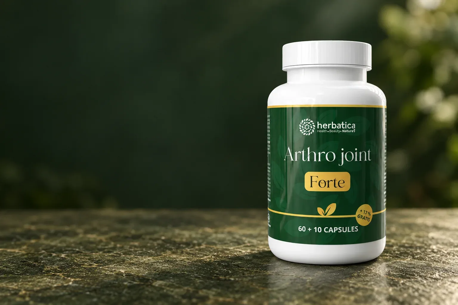 Arthro kĺbová výživa – balenie Herbatica v súvislej zelenej scéne