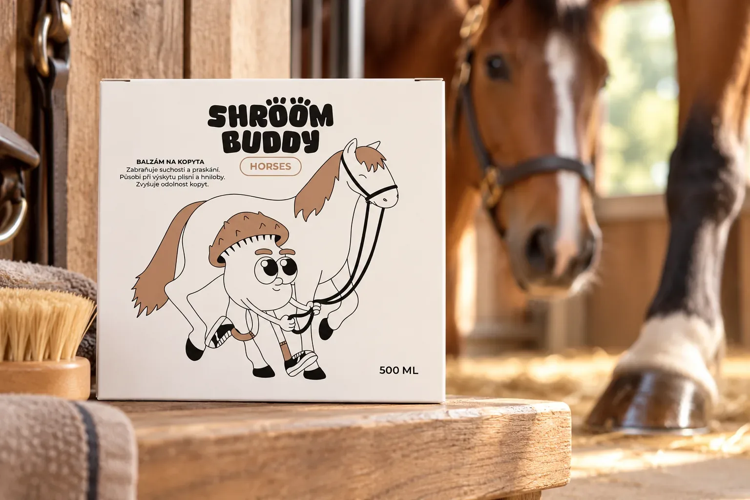 Balzam na kopytá HORSES 500 ml pri konskom kopyte