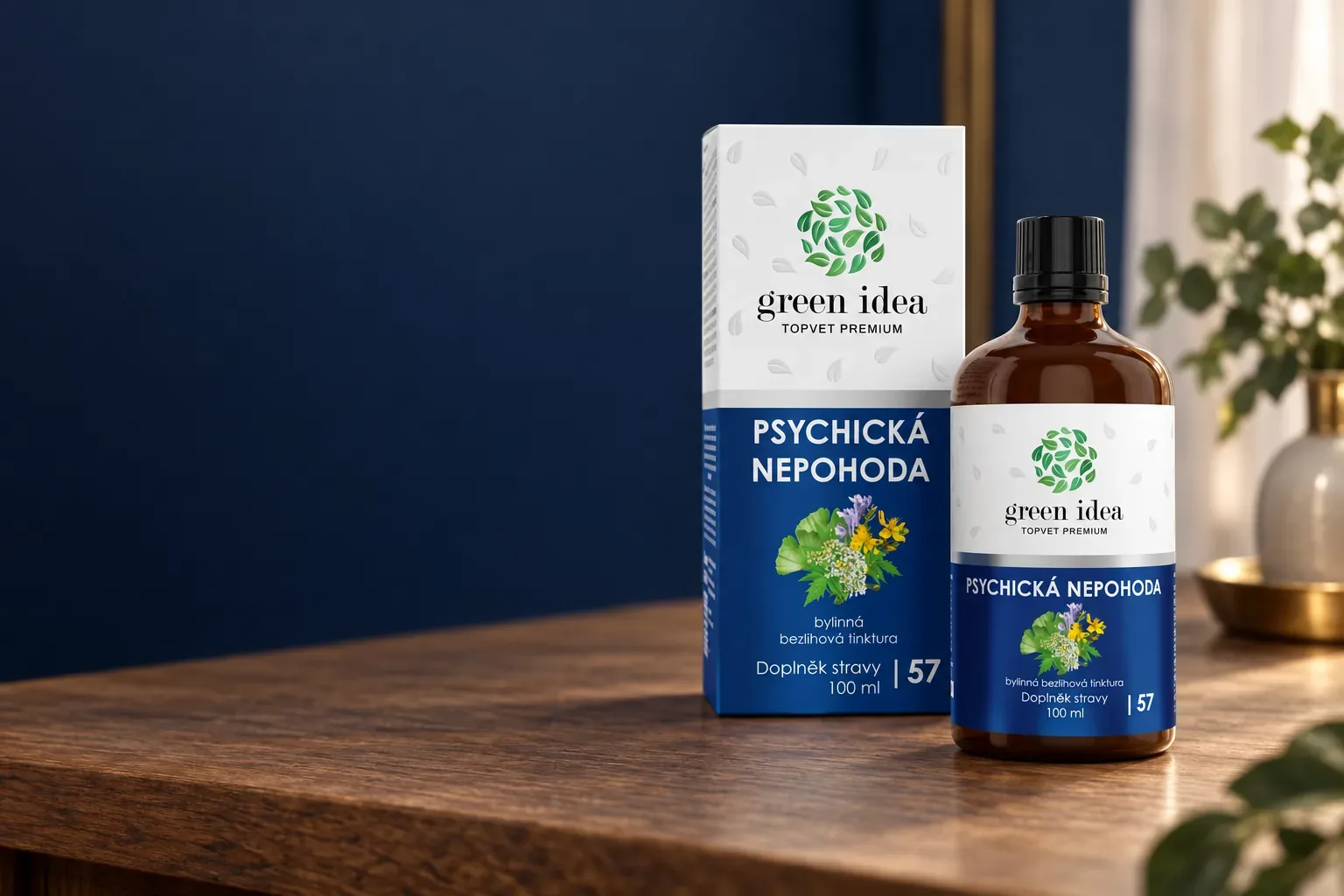 Psychická nepohoda v pôvodnom balení na sprievodnej fotografii
